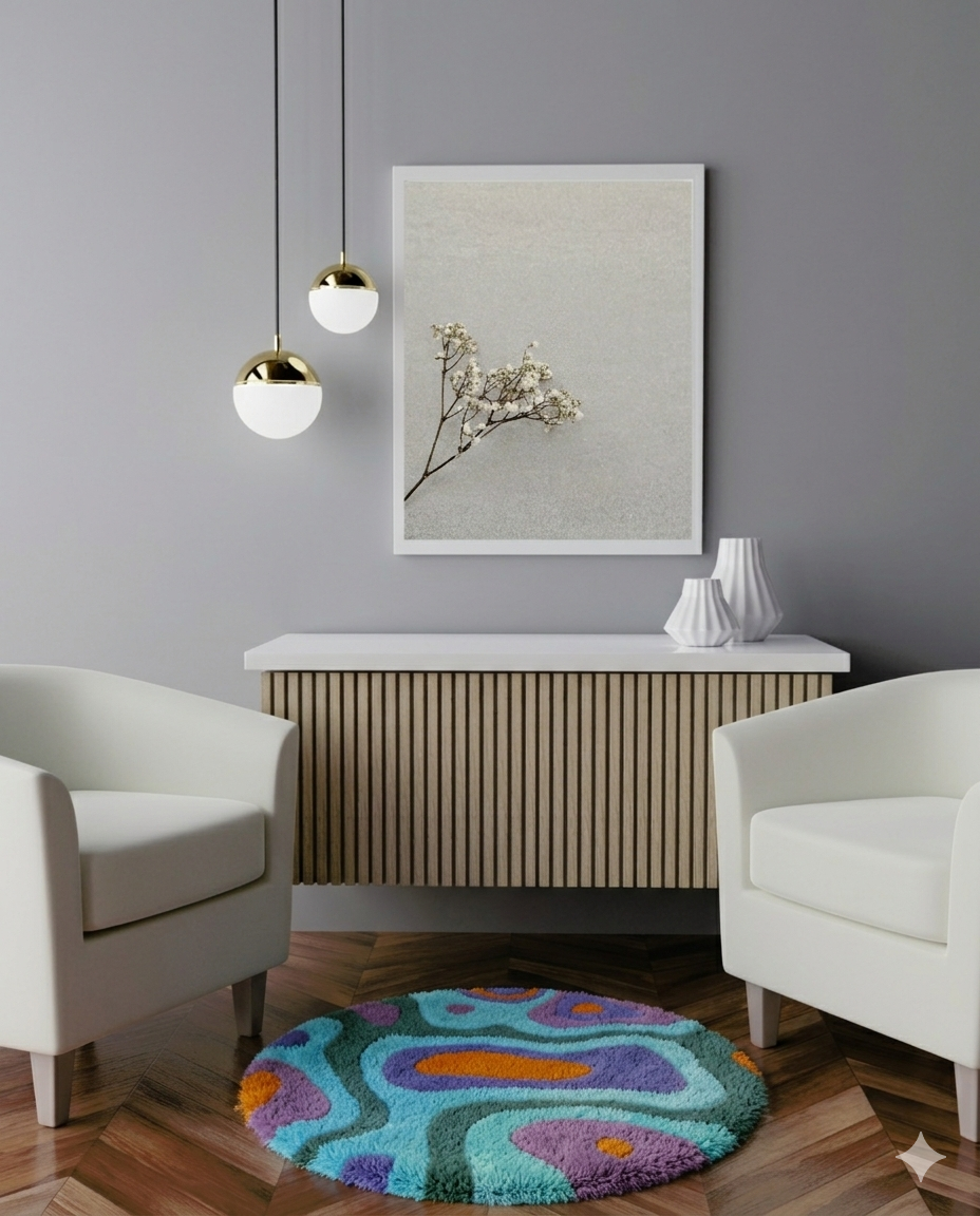 Tapete Água Colorido